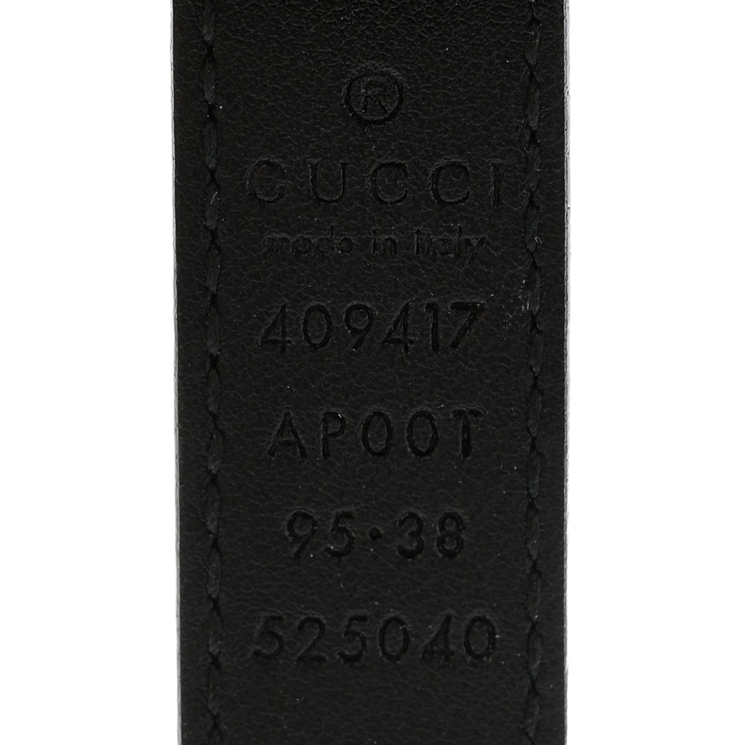 Gucci Calfskin Double G 20mm Belt 95 38 Black 5 of 9