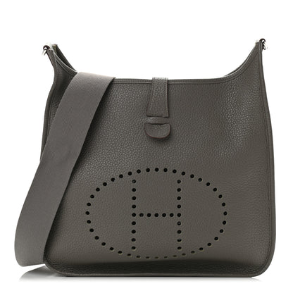 Hermes Taurillon Clemence Evelyne III GM Etain 1 of 11