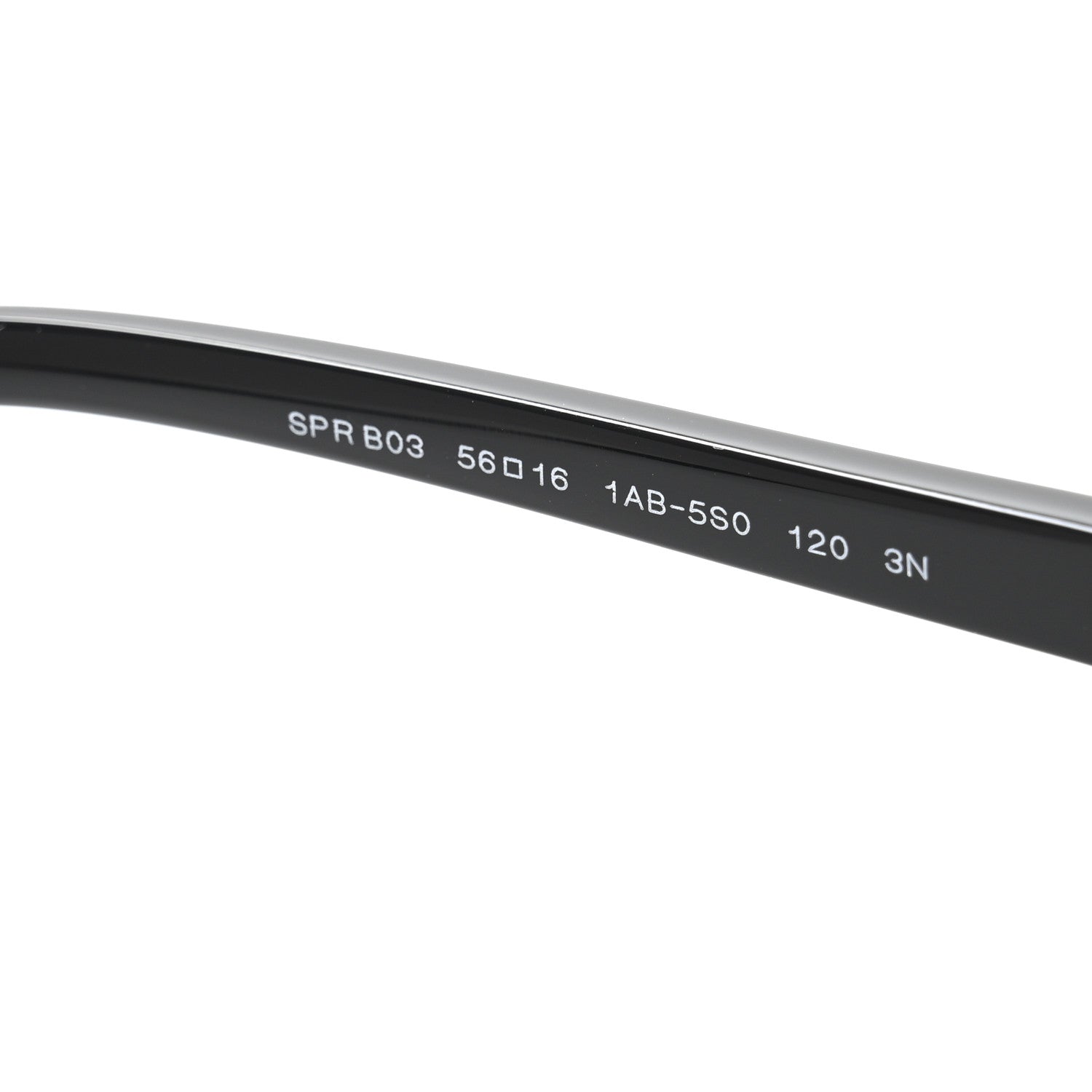 Prada Acetate Rectangular Sunglasses SPR B03 Black 6 of 7