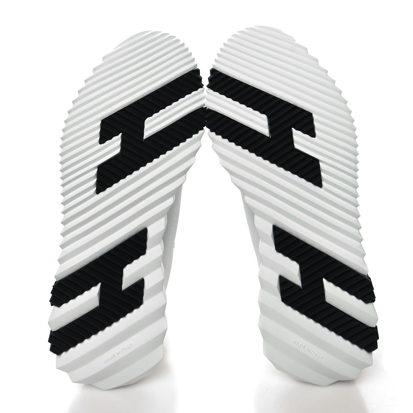 Goatskin Suede Goatskin Bouncing Sneakers 37 White Black