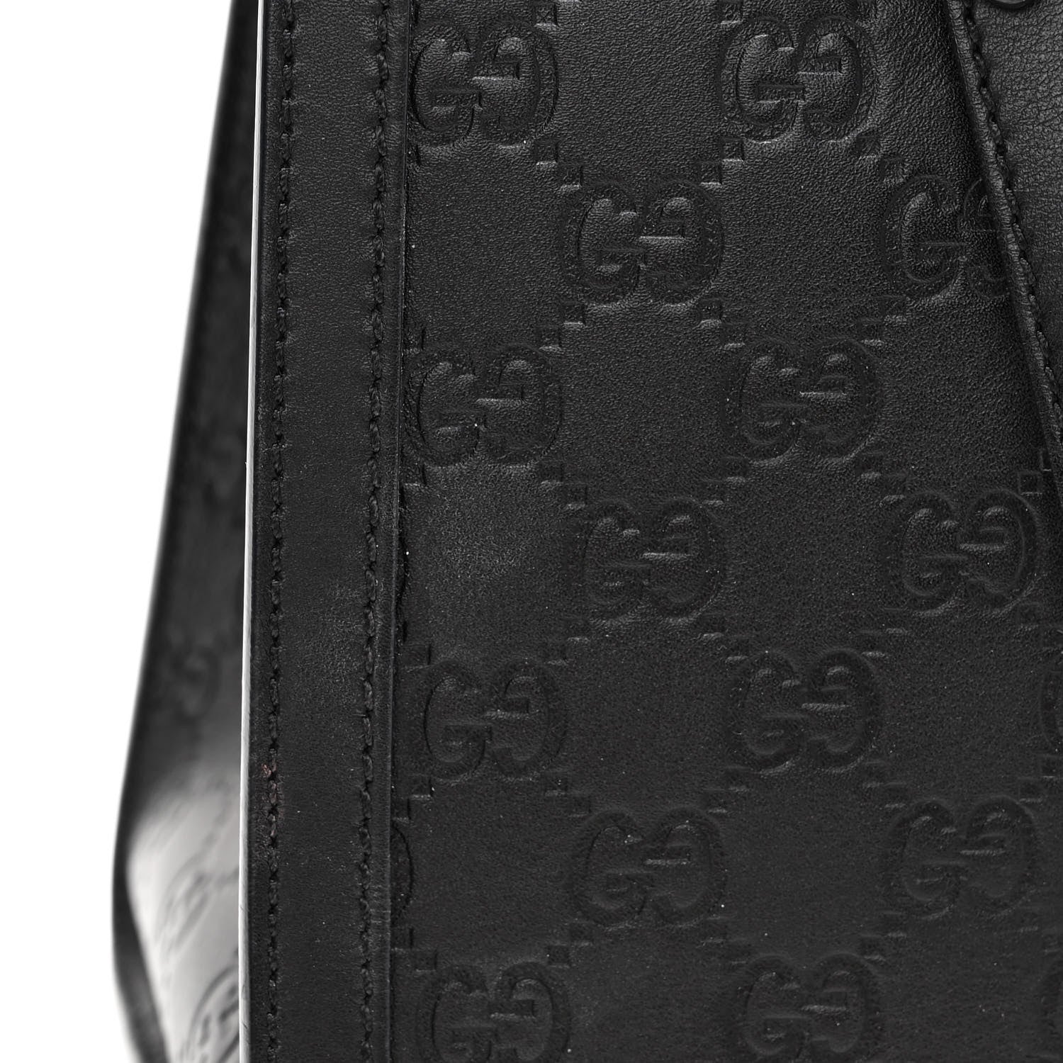 Gucci Guccissima Medium Padlock Tote Black 11 of 11