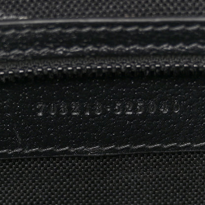 Gucci Textured Dollar Calfskin Web Monochrome Large Diana Tote Bag Black 7 of 16