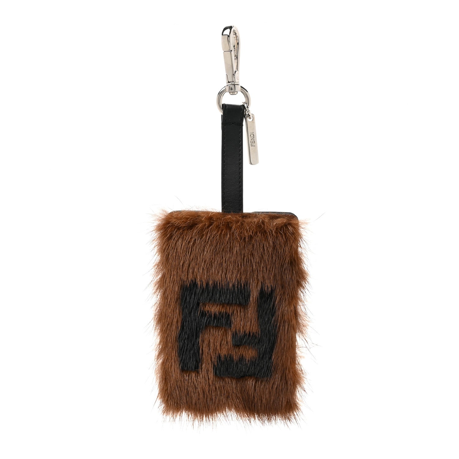 Fendi Fur F is Fendi Luggage Tag Brown Black 1 of 4