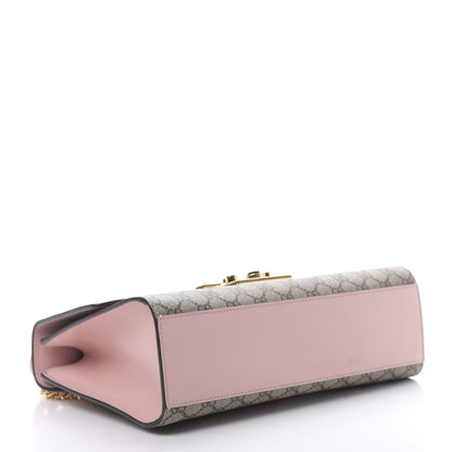 Gucci GG Supreme Monogram Calfskin Medium Padlock Shoulder Bag Beige Perfect Pink 5 of 14