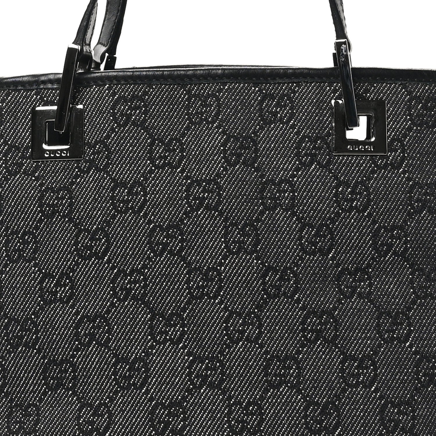 Gucci Monogram Small Bucket Tote Black 8 of 10