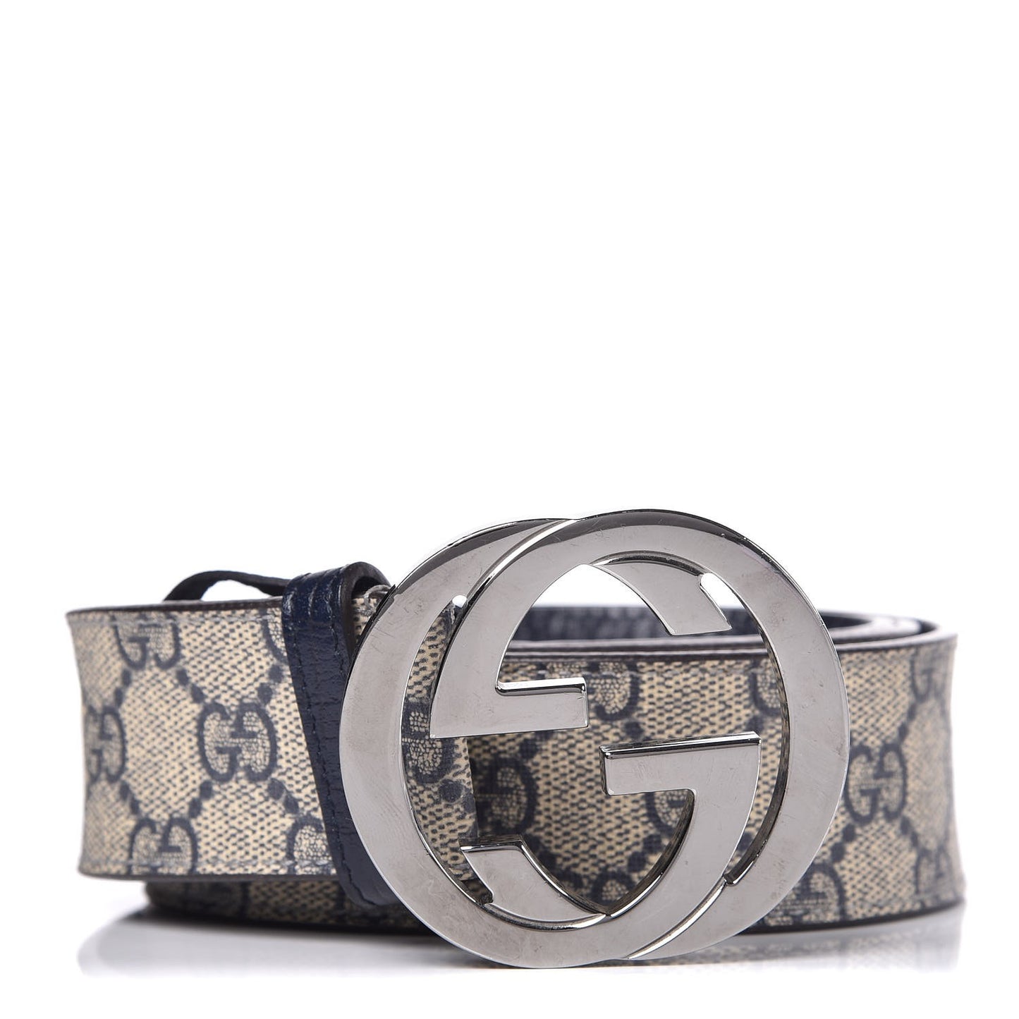 GG Plus Monogram Interlocking G Belt 105 38 Blue