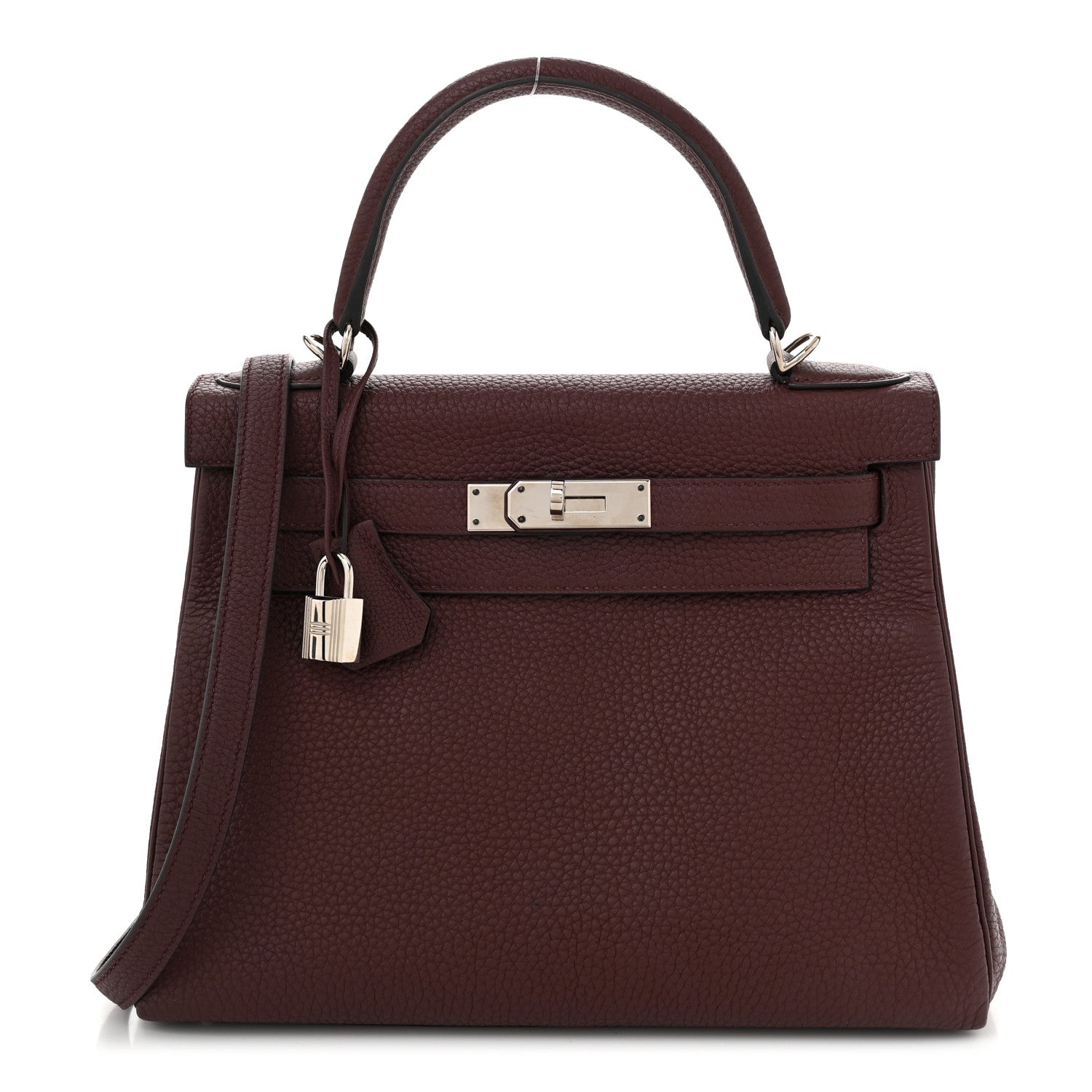 Hermes Togo Kelly Retourne 28 Rouge H 1 of 10