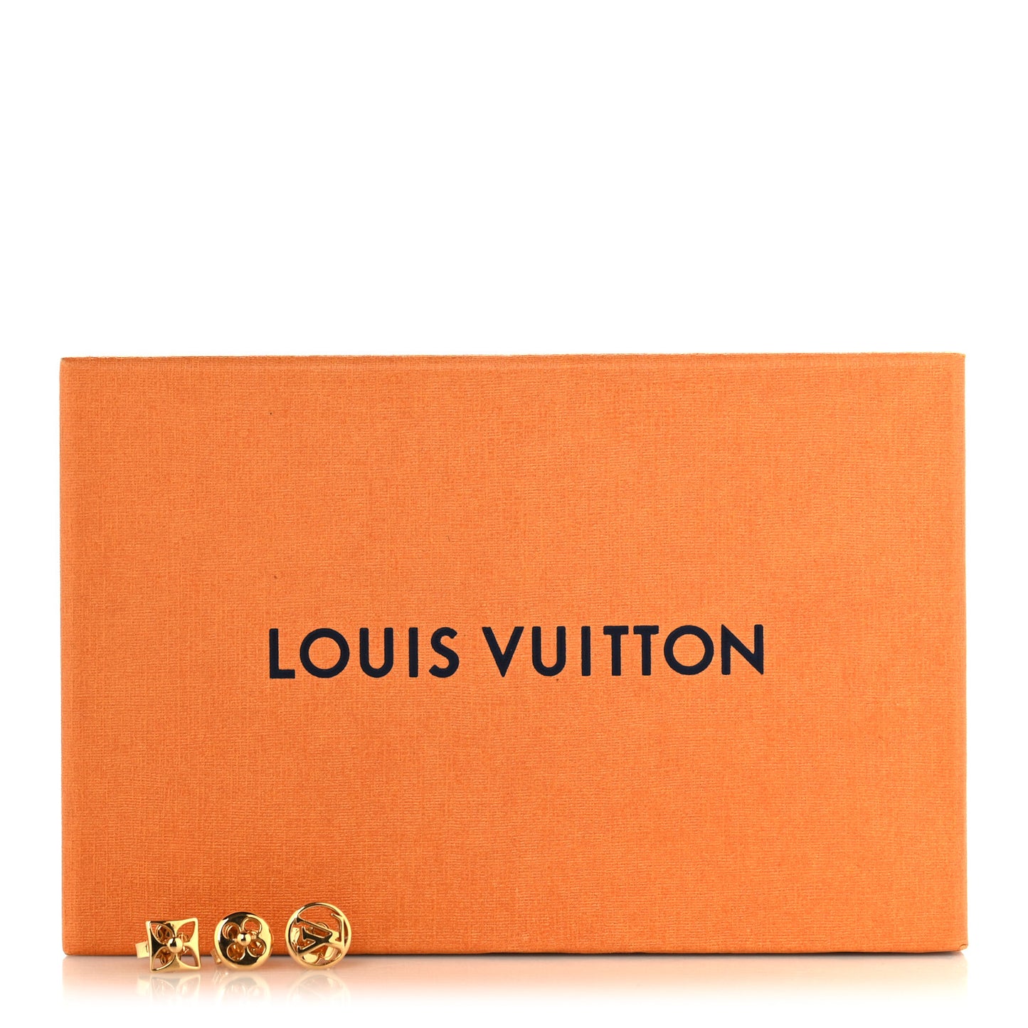 Metal Stud Earrings Set of 3 Gold