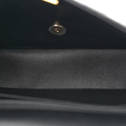 Chanel Lambskin Quilted Resin CC Flap Bag Black White 5 of 10