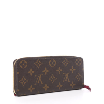 Louis Vuitton Monogram Clemence Wallet Fuchsia 2 of 6