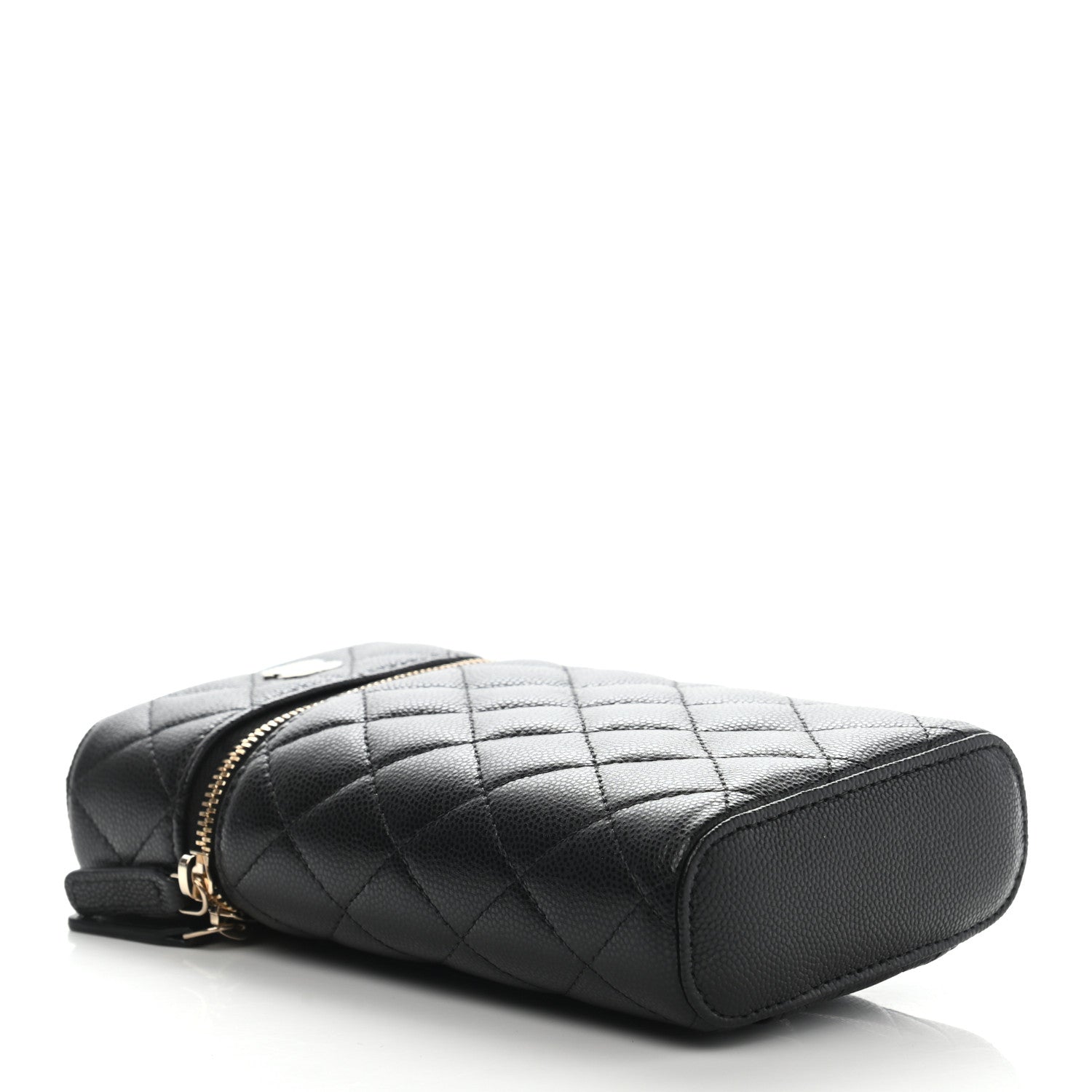 Chanel Caviar Quilted Phone Holder With Chain Black 4 of 9