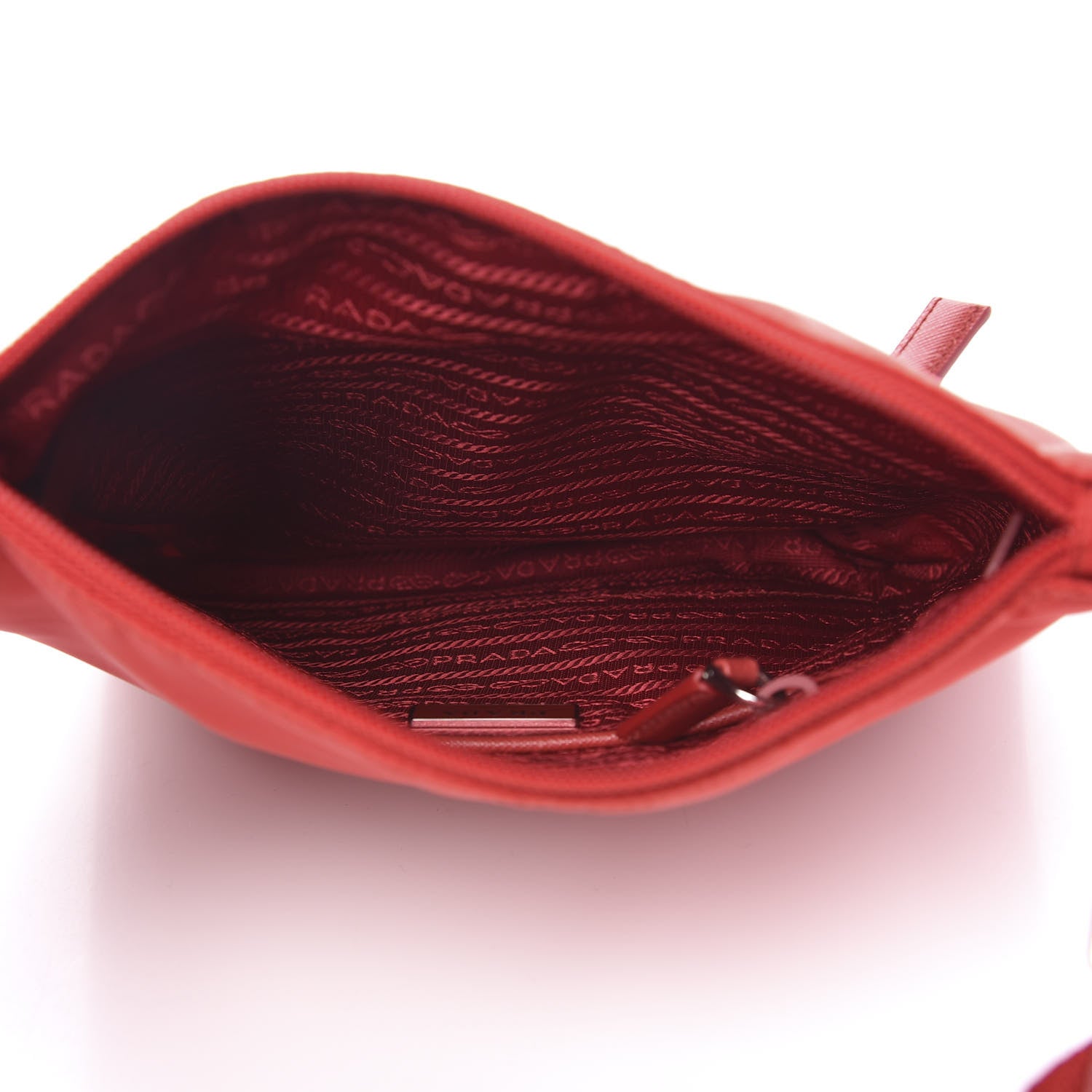 Prada Nylon Vela Flat Messenger Rosso 5 of 8