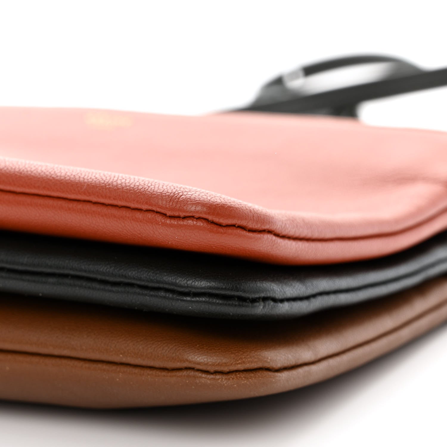 Celine Lambskin Small Multicolor Trio Crossbody Bag Tan Multicolor 11 of 11