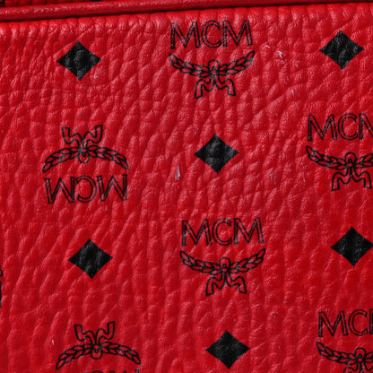 MCM Visetos Large Liz Reversible Shopper Tote Ruby Red 15 of 26