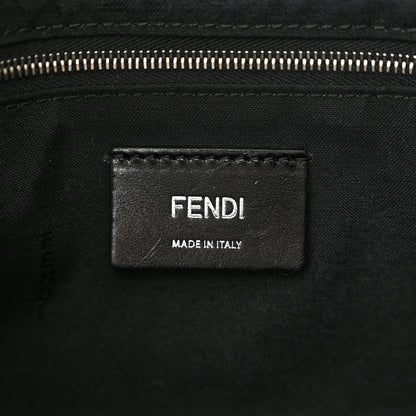 Fendi X JOSHUA VIDES Nappa FF Embossed Belt Baguette Bag White Black 6 of 11