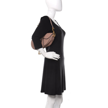 Christian Dior Grained Calfskin Saddle Bag Pink 2 of 11