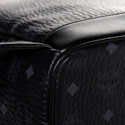 MCM Visetos Small Side Stud Stark Backpack Black 12 of 16