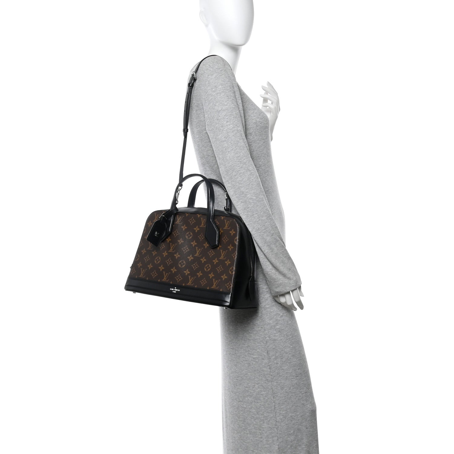 Louis Vuitton Monogram Dora MM Black 2 of 13