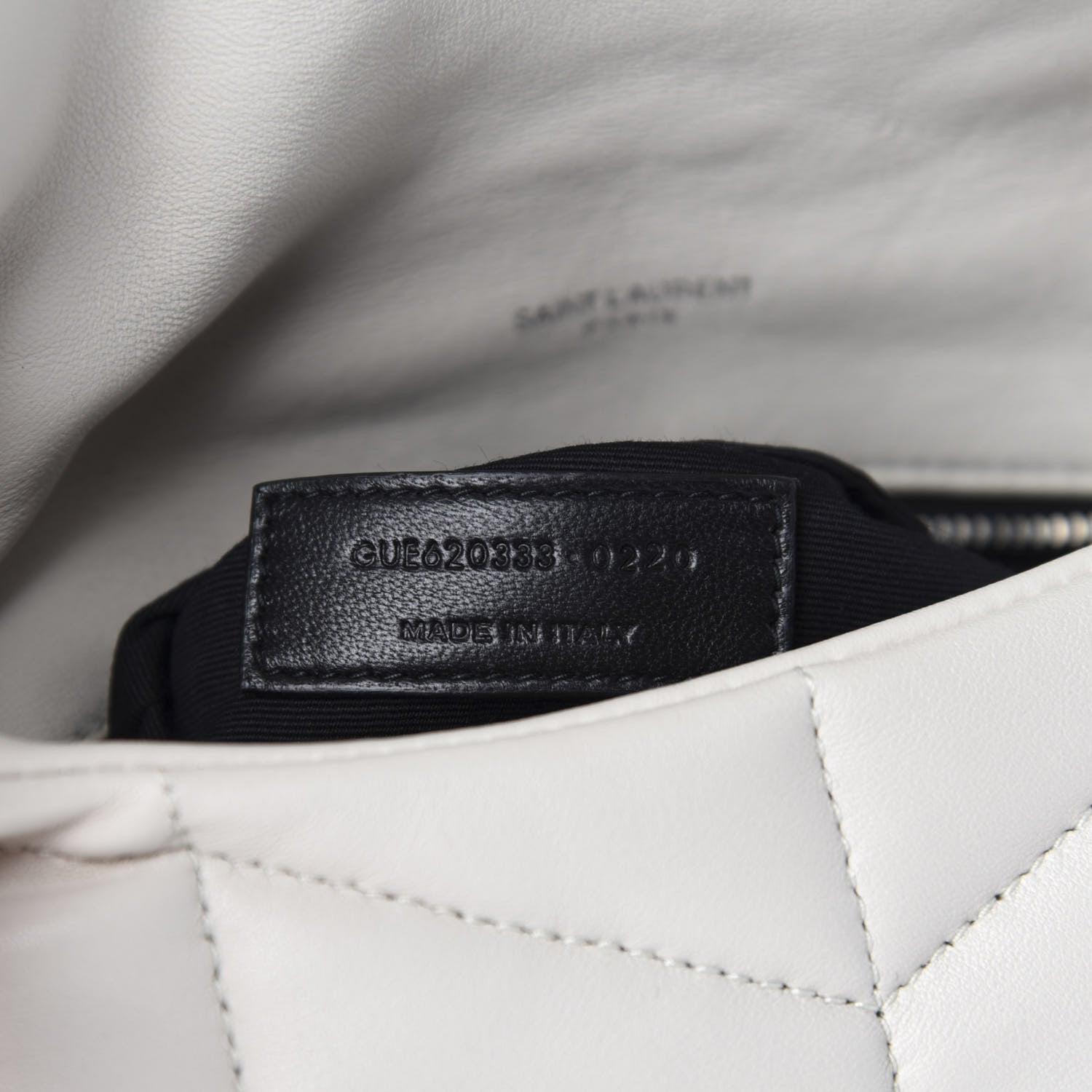 Saint Laurent Lambskin Quilted Toy Loulou Puffer Monogram Chain Satchel Crema Soft 11 of 13
