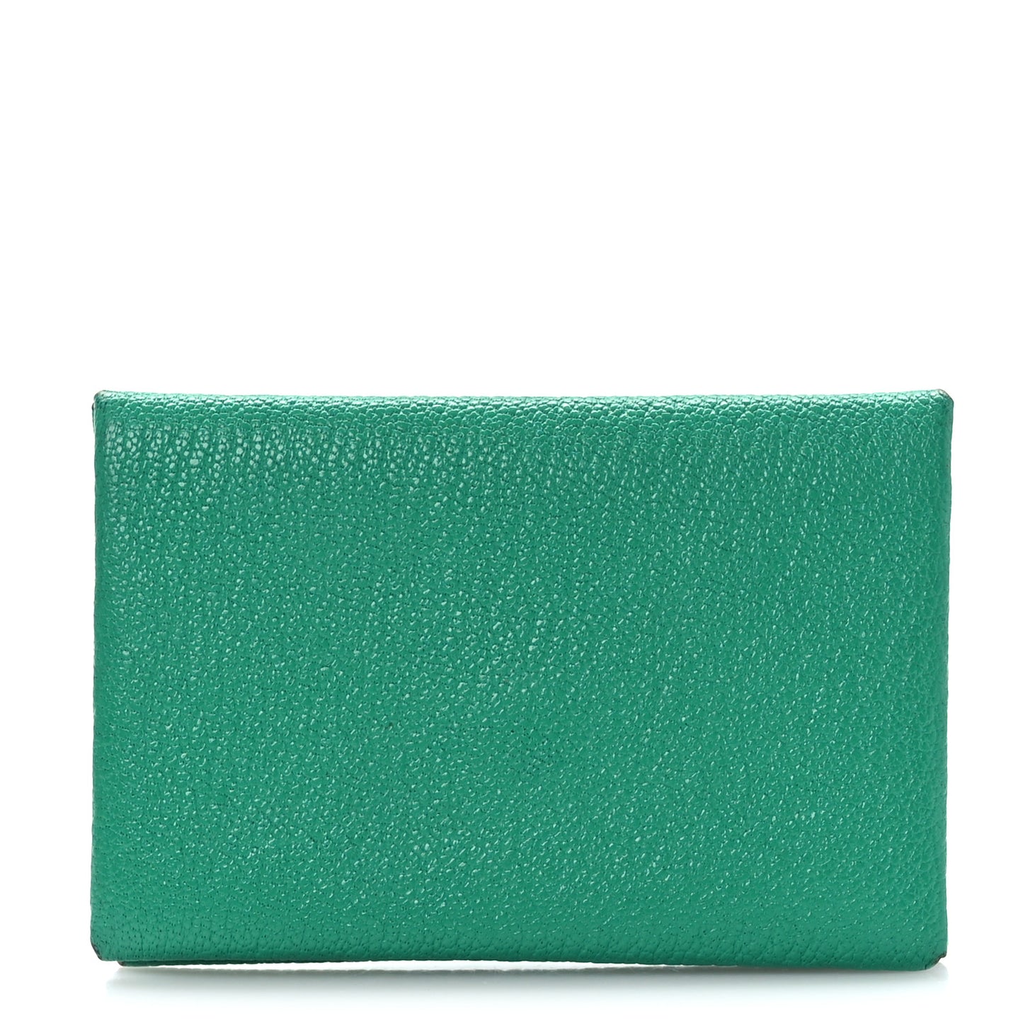 Chevre Mysore Verso Calvi Card Case Menthe Bleu Brume