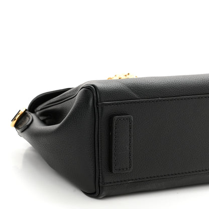 Versace Grained Calfskin Small La Medusa Top Handle Bag Black 8 of 11