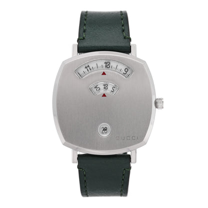 Gucci Stainless Steel Calfskin 35mm Grip Quartz Watch Green 1 of 5