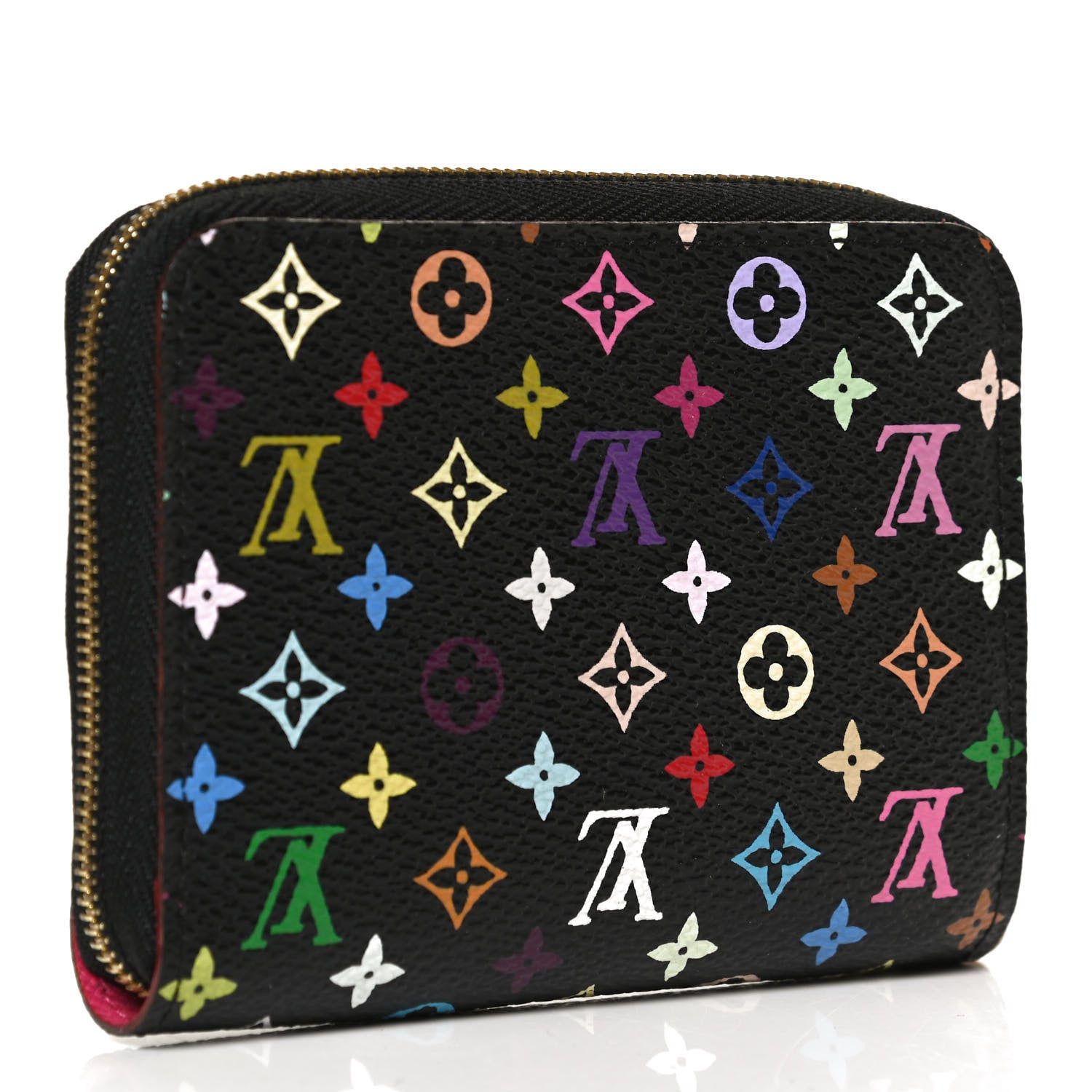 Louis Vuitton Monogram Multicolor Zippy Coin Purse Black Grenade 3 of 8