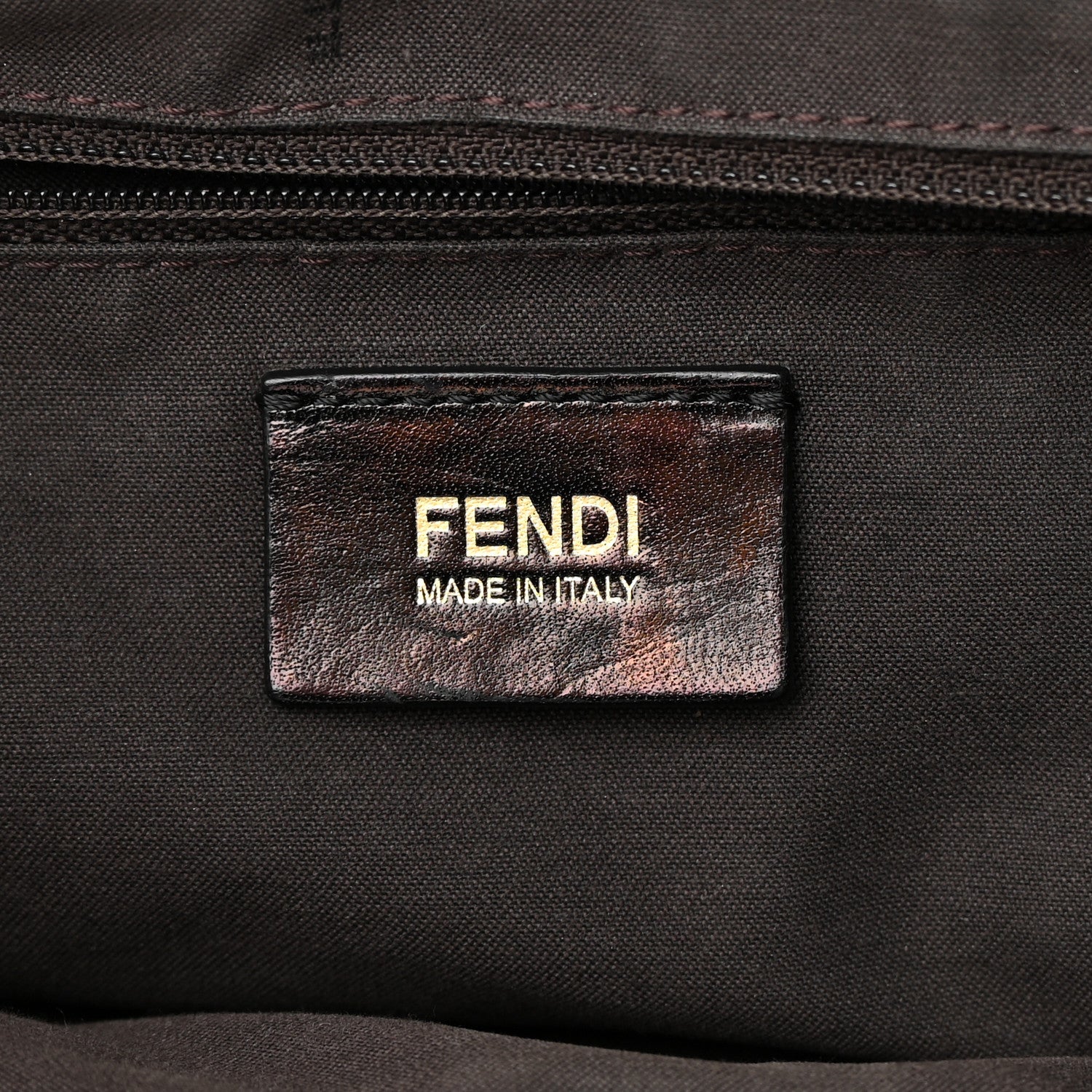 Fendi Crinkled Lambskin Mia Shoulder Flap Black 6 of 17