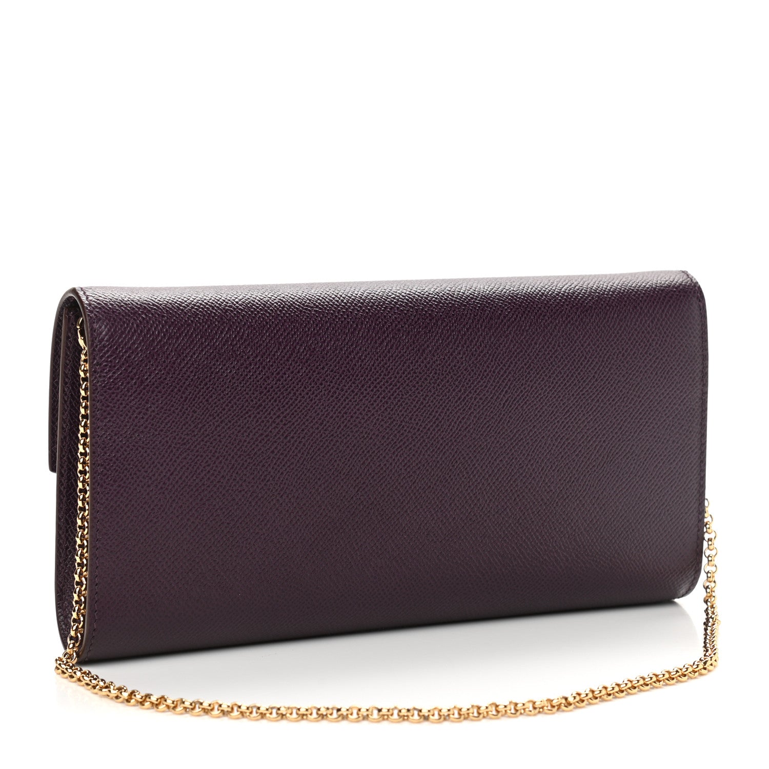 Salvatore Ferragamo Hammered Calfskin Gancini Icona Mini Bag Blackberry 3 of 17