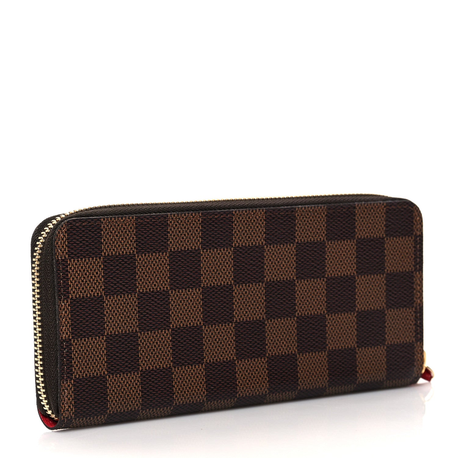 Louis Vuitton Damier Ebene Clemence Wallet Cherry 3 of 7