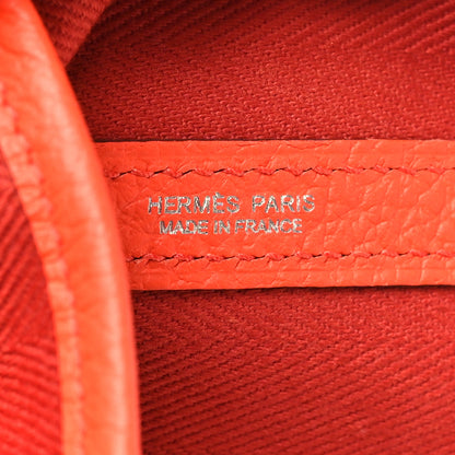 Hermes Toile Officier Negonda Garden Party 36 Rouge Tomate Capucine 6 of 11
