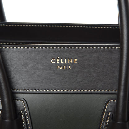Celine Smooth Calfskin Tri-Color Micro Luggage Light Emerald 8 of 11
