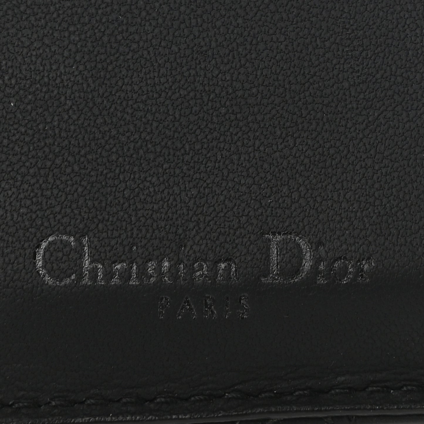Ultra Matte Lambskin Cannage Small Lady Dior Zip Card Holder Black