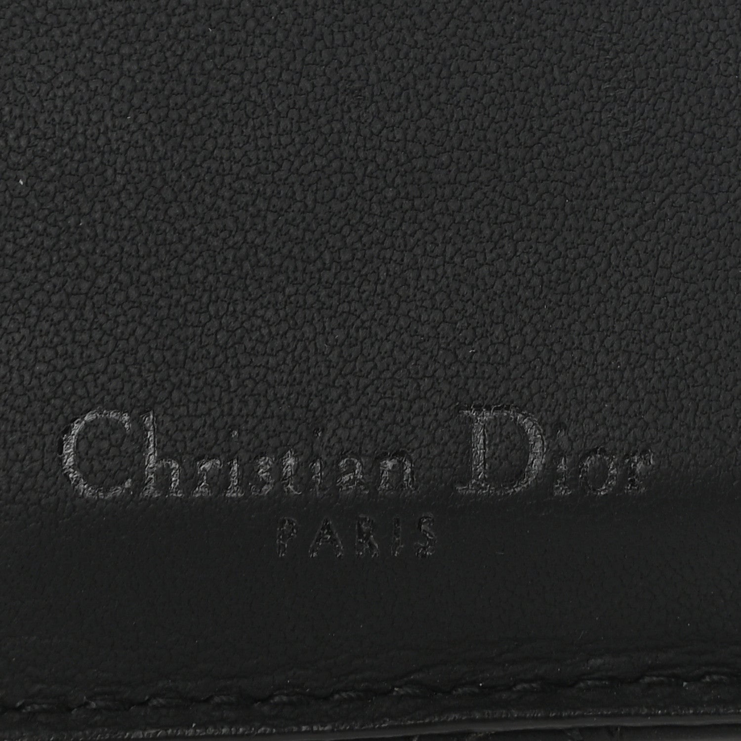 Christian Dior Ultra Matte Lambskin Cannage Small Lady Dior Zip Card Holder Black 7 of 8