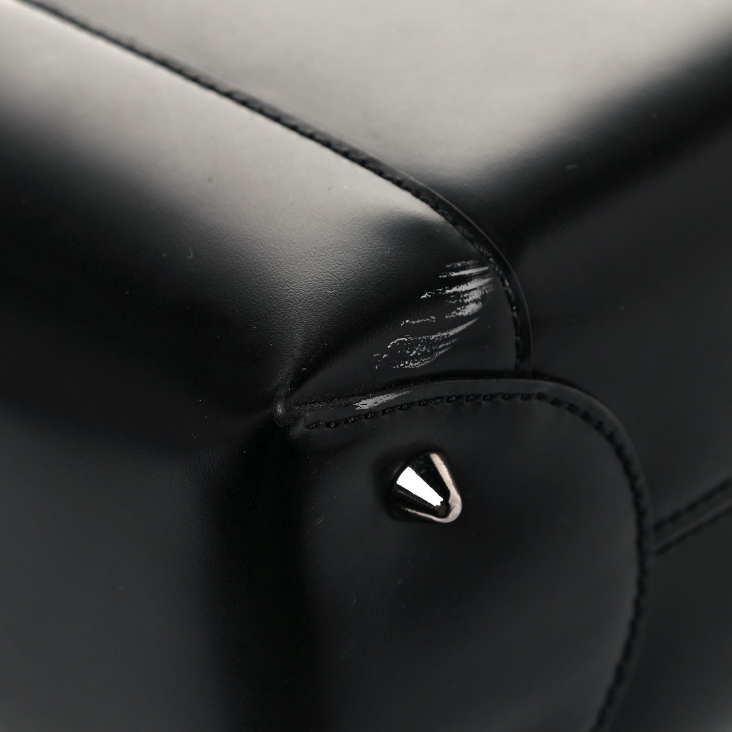Calfskin Maris Pearl Beaded Top Handle Bag Black