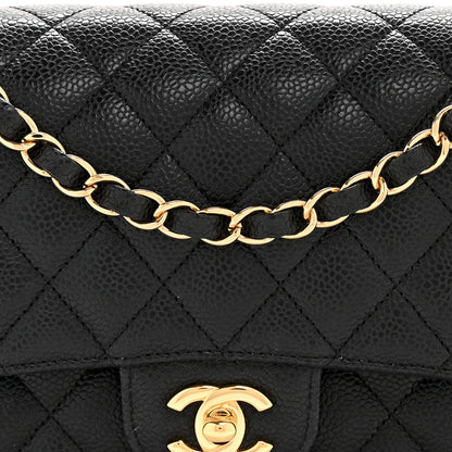 Chanel Caviar Quilted Medium Double Flap Black 8 of 13