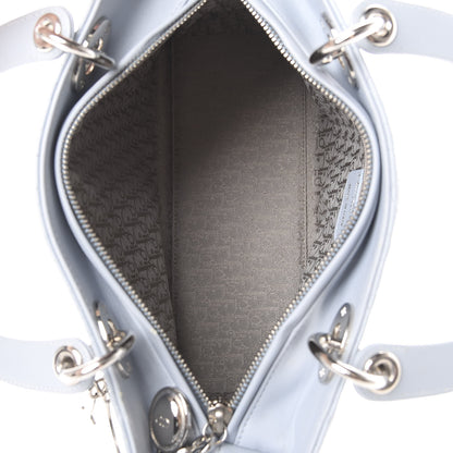 Christian Dior Lambskin Cannage Medium Lady Dior Light Blue 4 of 12