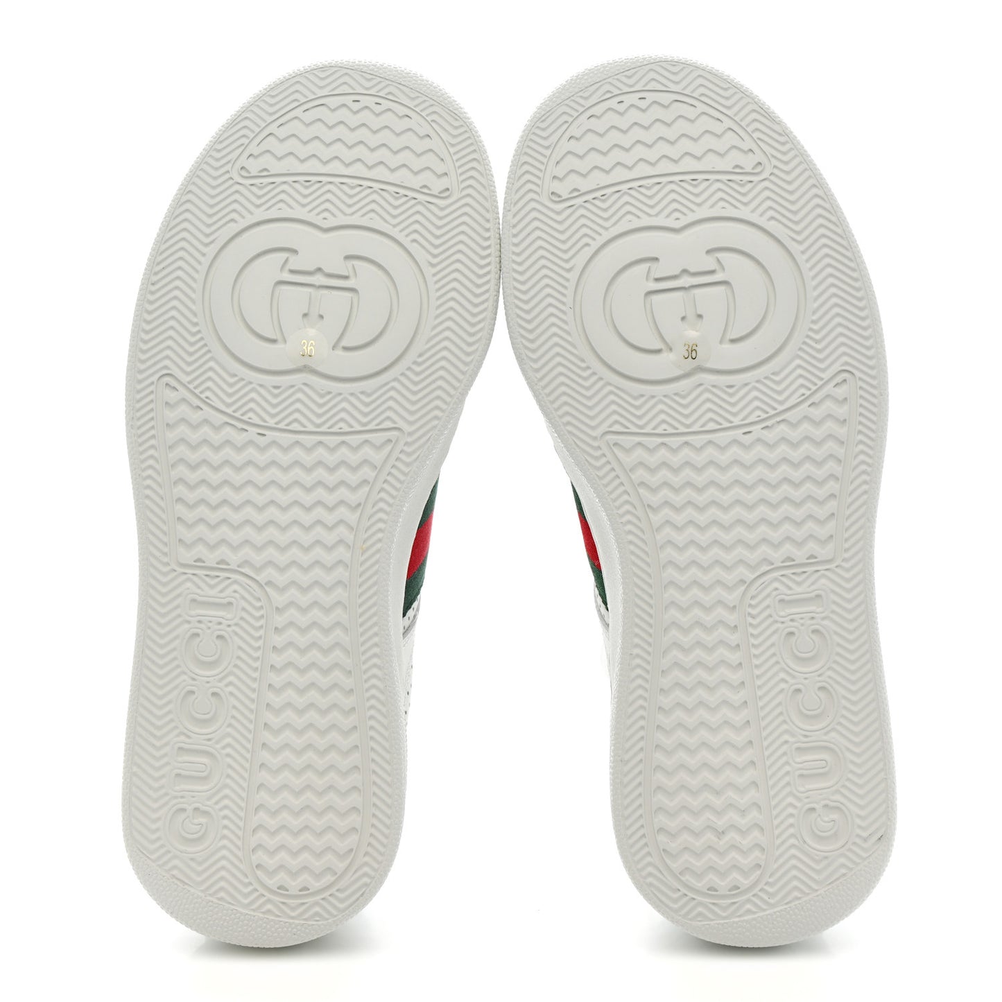 Calfskin Web Perforated Womens Platform 55mm Sneakers 36 White Bright Splash