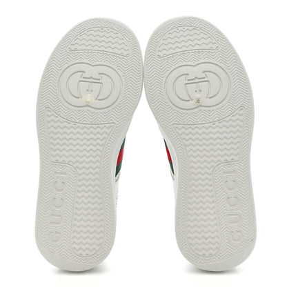 Gucci Calfskin Web Perforated Womens Platform 55mm Sneakers 36 White Bright Splash 6 of 10