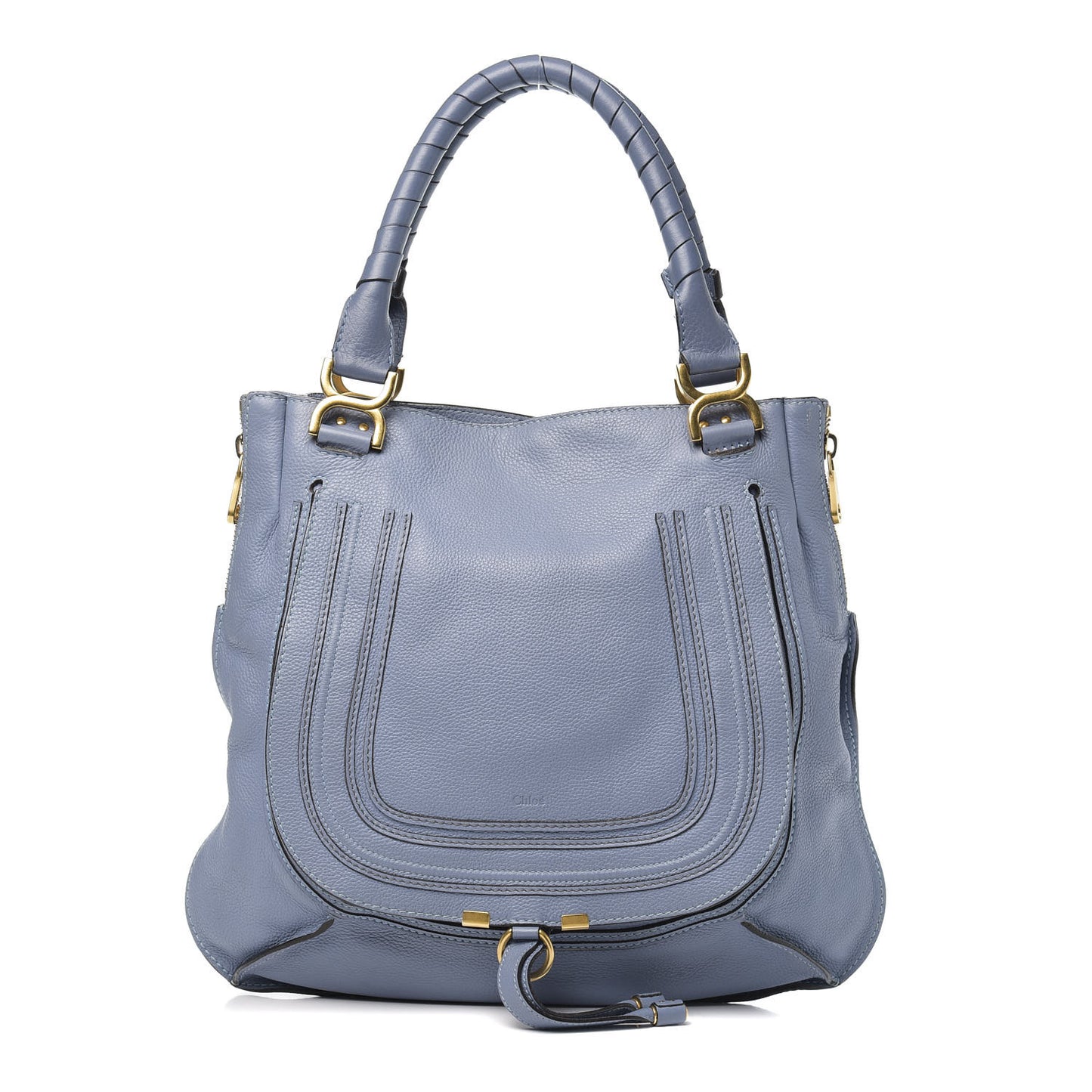 Calfskin Large Marcie Tote Skylight