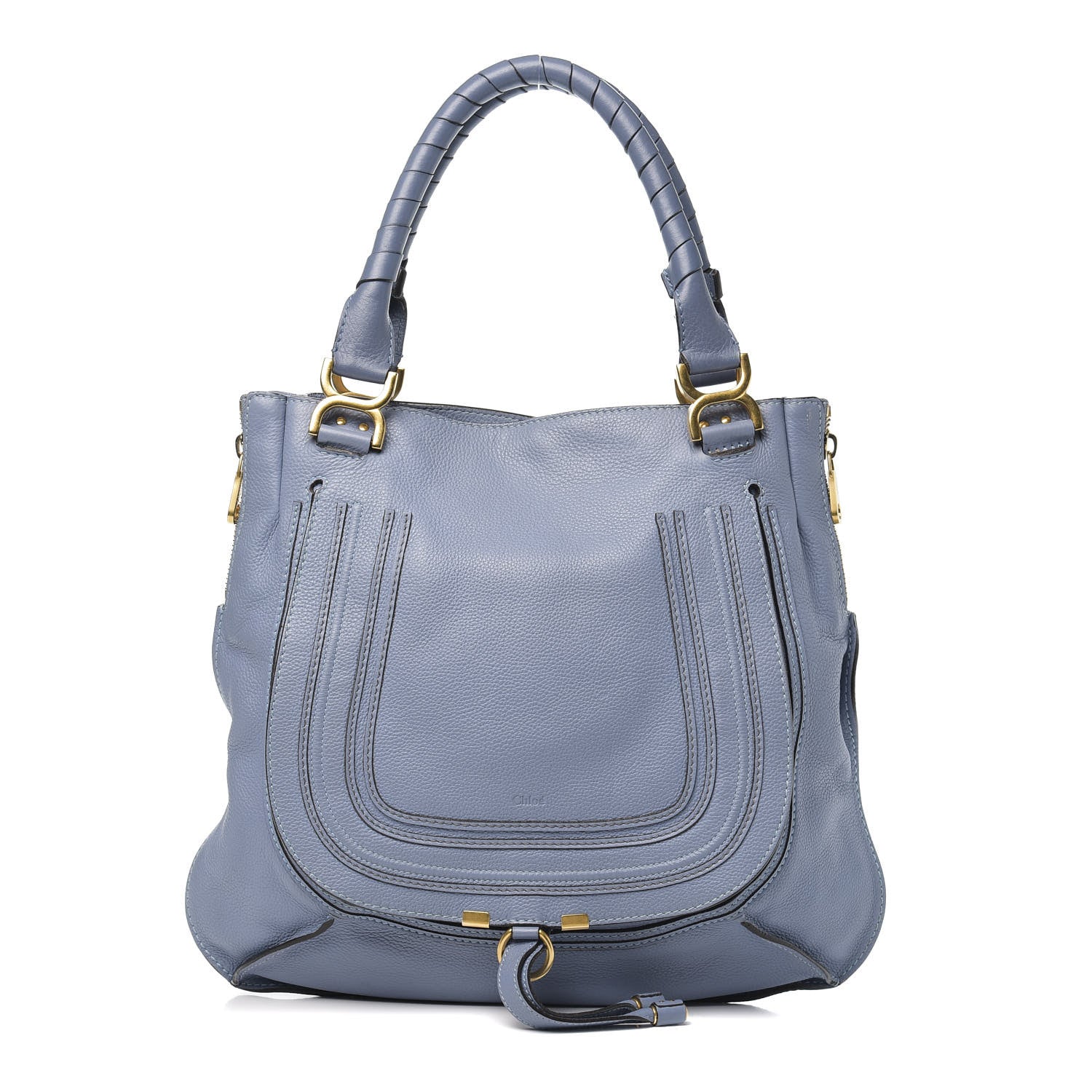 Chloe Calfskin Large Marcie Tote Skylight 1 of 12