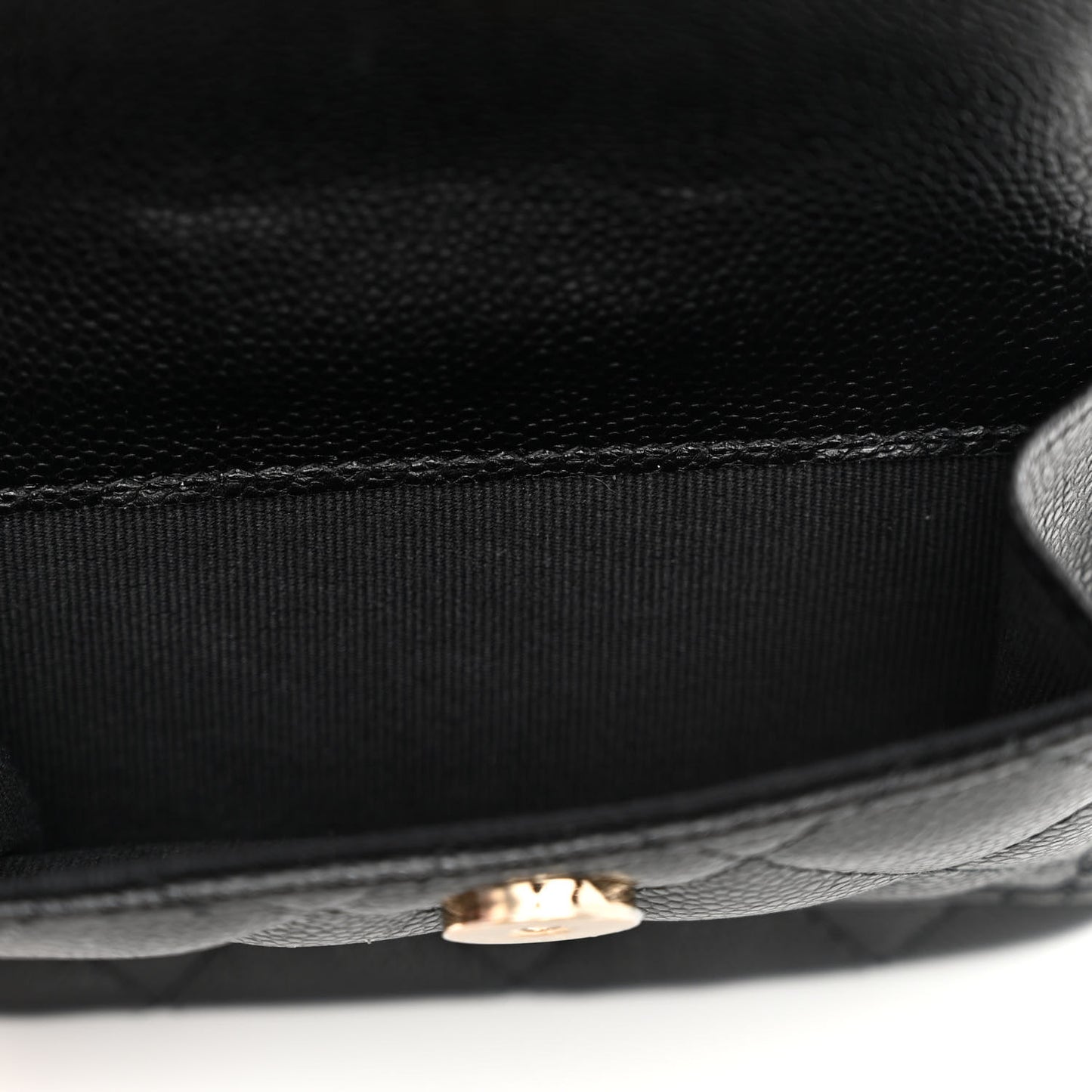 Caviar Quilted CC Mini Classic Backpack Black