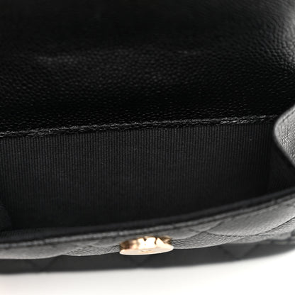 Chanel Caviar Quilted CC Mini Classic Backpack Black 5 of 8