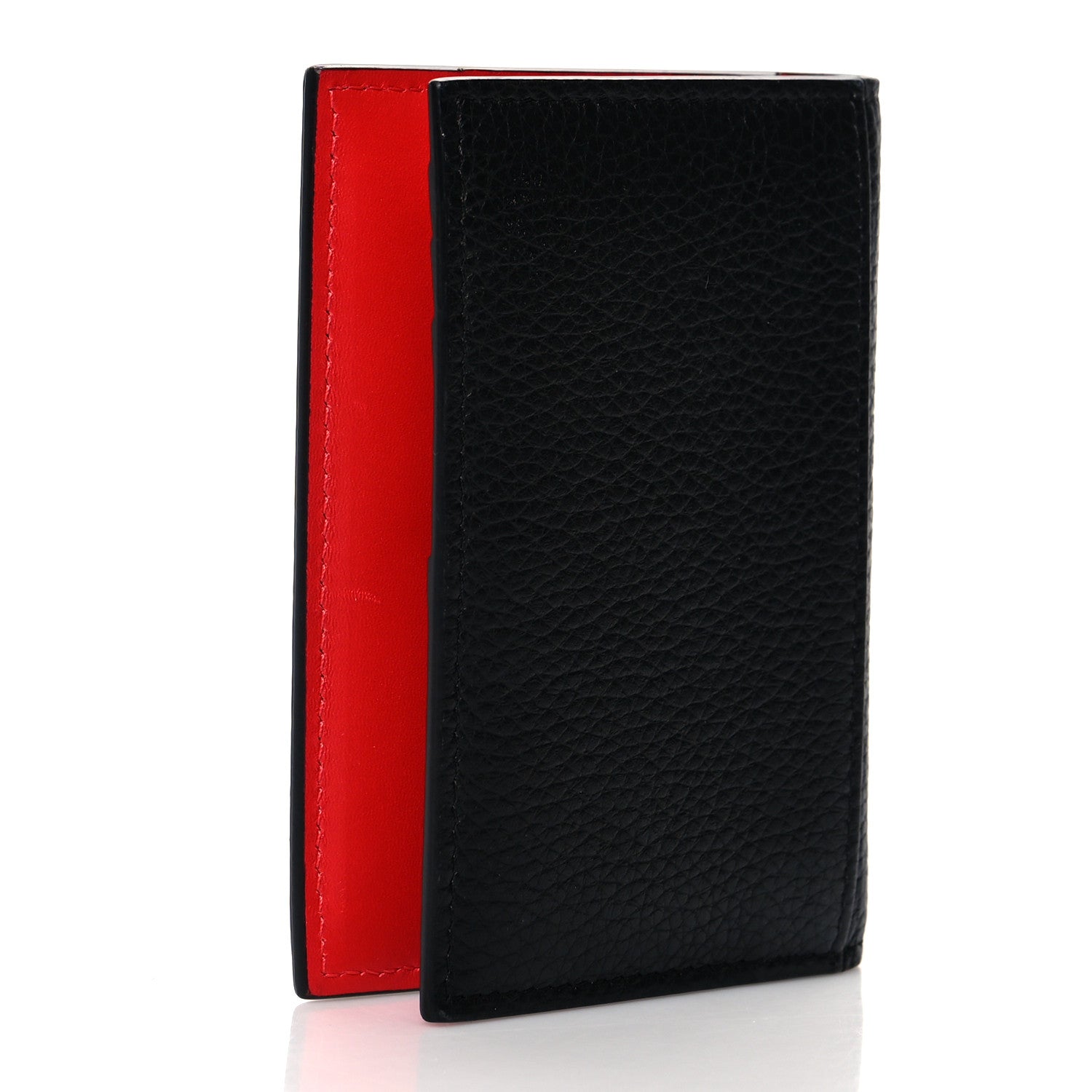 Christian Louboutin Grained Calfskin Sifnos Bi-Fold Wallet Black 3 of 7