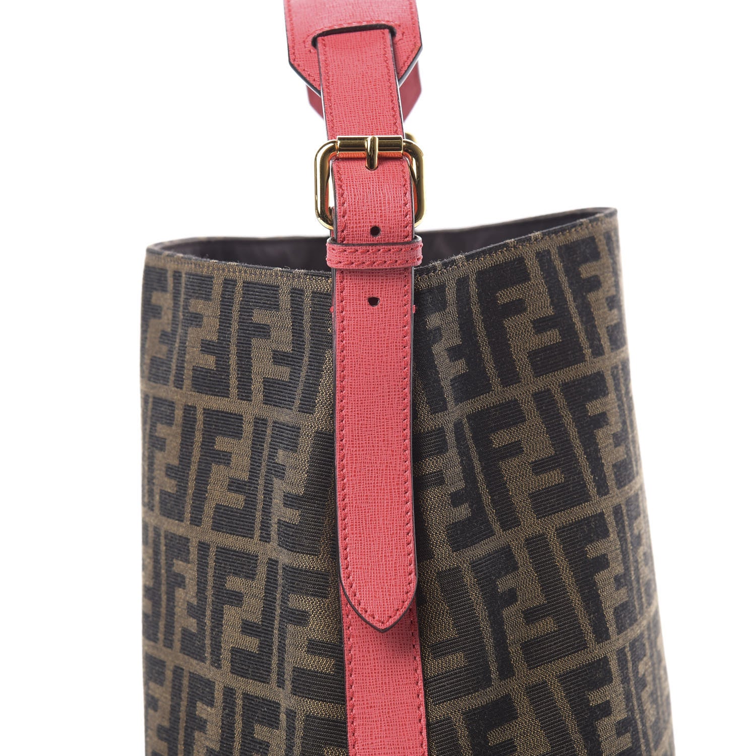 Fendi Zucca Vitello Elite Small Hobo Tobacco Ecstasy 8 of 11