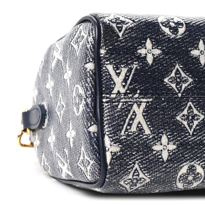 Louis Vuitton Monoglam Speedy Bandouliere 20 Blue 7 of 8