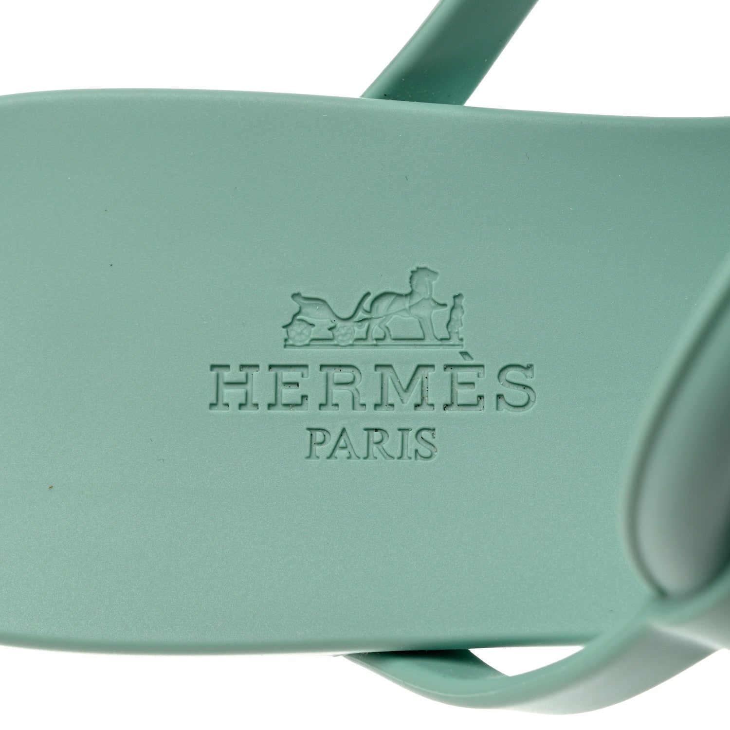 Hermes Rubber Womens Egerie Sandals 36 Vert Embrun 7 of 9