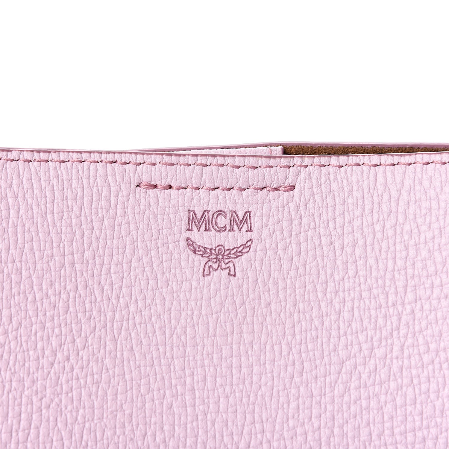 MCM Grained Calfskin Sarah Medium Visetos Hobo Pale Mauve 13 of 13