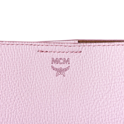 MCM Grained Calfskin Sarah Medium Visetos Hobo Pale Mauve 13 of 13
