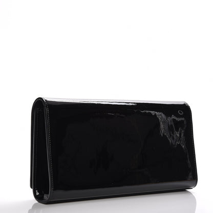Saint Laurent Patent Classic Monogram Kate Clutch Black 3 of 7
